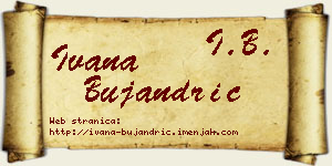 Ivana Bujandrić vizit kartica